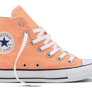Hi top cuck Taylor converse in sunset glow